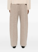 Max Mara Pure Wool And Cotton Trousers