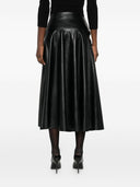 Norma Kamali Faux Leather Skirt