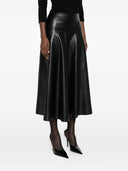Norma Kamali Faux Leather Skirt