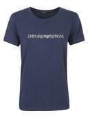 T-shirt en coton avec logo Emporio Armani