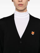 Maison Kitsune' Fox Head Wool Cardigan