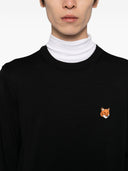 Maison Kitsune' Fox Head Wool Crewneck-tröja