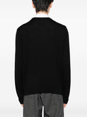 Maison Kitsune' Fox Head Wool Crewneck-tröja