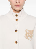 Maison Kitsune' Fox Head Wool Cardigan