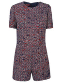 Gucci Bouclé Wool Short Jumpsuit
