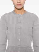 Emporio Armani jack met ronde hals en knopen