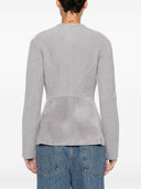 Emporio Armani jack met ronde hals en knopen