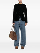 Emporio Armani Buttoned Crewneck Jacket