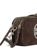 Tory Burch Miller 迷你绒面革皮革斜挎包