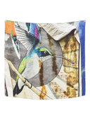 Talking Walls Printed Silk Foulard