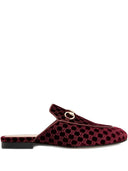 Gucci Princetown Velvet Tøfler