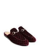 Gucci Princetown Velvet Tøfler