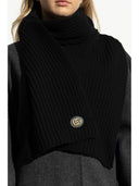 Gucci Cashmere And Wool Scarf With Gg Tag
