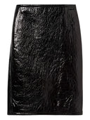 Falda midi de cuero Gucci