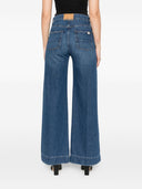 Semicouture Hayley Denim-Jeans mit weitem Bein