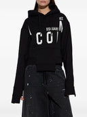 Dsquared2 Cotton Cropped Hoodie