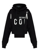 Dsquared2 Cotton Cropped Hoodie
