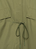 Closed Cotton And Nylon Parka Coat