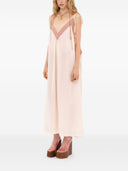 Chloè Habotai Silk And Lace Dress
