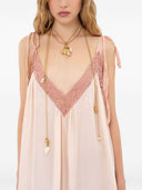 Chloè Habotai Silk And Lace Dress