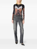 Marine Serre Moon Denim bomullsjeans