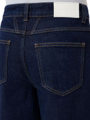 Stängda jeans med breda ben