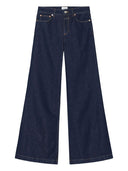 Stängda jeans med breda ben