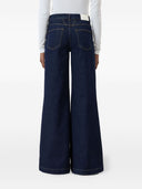 Stängda jeans med breda ben