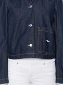 Maison Kitsune' Cropped Denim Jacket