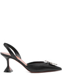 Amina Muaddi Begum Leather Slingback Pumps