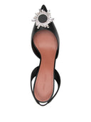 Amina Muaddi Begum Leather Slingback Pumps