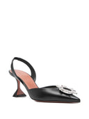 Amina Muaddi Begum Leather Slingback Pumps