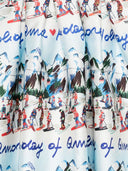 Alessandro Enriquez Printed Midi Skirt