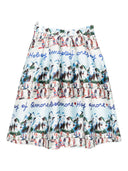 Alessandro Enriquez Printed Midi Skirt