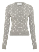 Marine Serre Moon Wool Blend Cardigan