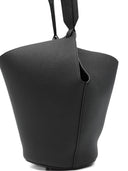 Khaite Lotus Mini Leather Bucket Bag