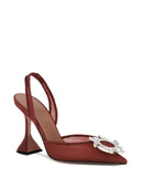 Amina Muaddi Begum Mesh Slingback Pumps