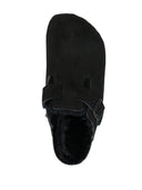 Birkenstock Boston Shearling Suede Slippers