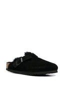 Birkenstock Boston Shearling Suede Slippers