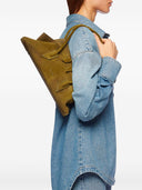 The Attico La Passeggiata Small Leather Shoulder Bag