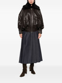 Veste en cuir Khaite