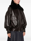 Veste en cuir Khaite