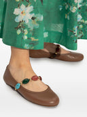 Gianvito Rossi Shanti Leather Ballets