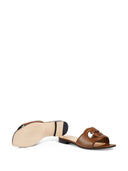Gucci Leather Flat Sandals
