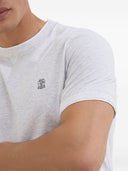 Brunello Cucinelli Logo Cotton T Shirt