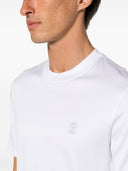 Brunello Cucinelli Logo Cotton T Shirt