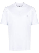 Brunello Cucinelli Logo Cotton T Shirt