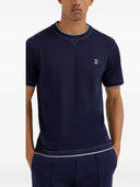 Brunello Cucinelli Logo Cotton T Shirt