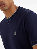 Brunello Cucinelli Logo Cotton T Shirt