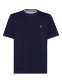 Brunello Cucinelli Logo Cotton T Shirt